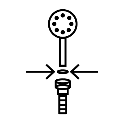Απεικονίζεται το picto με βελάκια στην σύνδεση τηλεφώνου με σπιράλ.